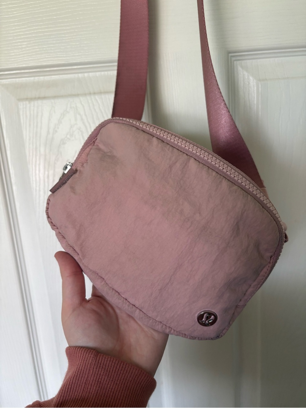 Lululemon pink belt bag (has stains - very used)